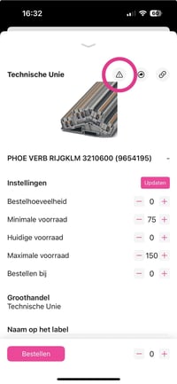 screenshot melding bewerkt