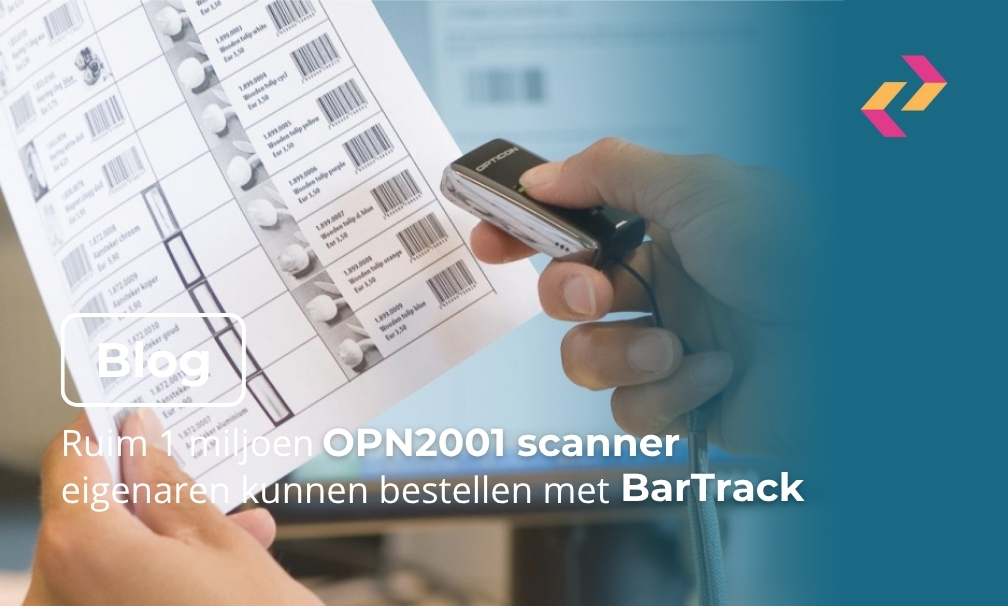 Ruim 1 miljoen OPN2001 scanner eigenaren kunnen bestellen met BarTrack