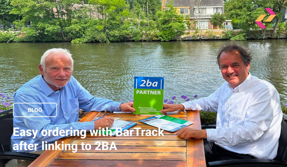 Easy ordering with BarTrack after linking with 2BA